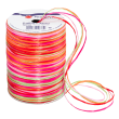  PRÄSENT Geschenkband Raffia matt pink/rot/orange/grün 3,0 mm x 50,0 m 