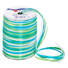  PRÄSENT Geschenkband Raffia matt blau/grün/weiß 3,0 mm x 50,0 m 