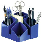  HAN Stiftehalter SCALA blau Polystyrol 4 Fächer 12,5 x 12,5 x 10,0 cm 