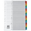  dots Ordnerregister Mylar DIN A4 Vollformat A-Z farbig 20-teilig, 1 Satz 