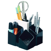  HAN Stiftehalter SCALA schwarz Polystyrol 4 Fächer 12,5 x 12,5 x 10,0 cm 