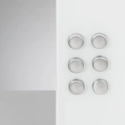 Zeller Magnete silber, Metall Ø 2,7 cm, 6 Stück