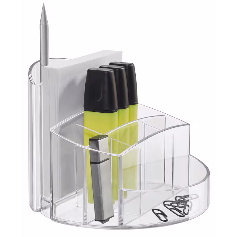  HAN Stiftehalter RONDO transparent Polystyrol 9 Fächer 14,0 x 14,0 x 10,9 cm 