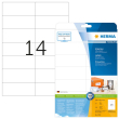  HERMA Etiketten 5057 weiß 105,0 x 42,3 mm, 25 Blatt 