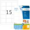  HERMA Etiketten 5055 weiß 70,0 x 50,8 mm, 25 Blatt 