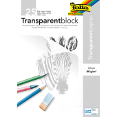  folia Transparentpapier 80 g/qm, 25 Blatt   DIN A4   weiß 