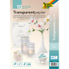  folia Transparentpapier 115 g/qm, 10 Blatt 