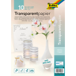  folia Transparentpapier 115 g/qm, 10 Blatt 