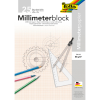  folia Millimeterblock DIN A3, 1 Block 