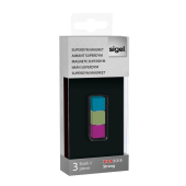  SIGEL C5 "Strong" Magnete farbsortiert bunt, Metall 1,1 x 1,1 x 1,1 cm, 3 Stück 