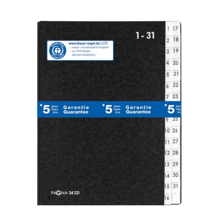 PAGNA Pultordner 1-31 schwarz, 1 Stück