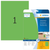  HERMA Etiketten 4424 grün 210,0 x 297,0 mm, 20 Blatt 