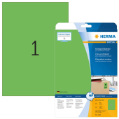  HERMA Etiketten 4424 grün 210,0 x 297,0 mm, 20 Blatt 