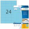  HERMA Etiketten 4468 blau 70,0 x 37,0 mm, 20 Blatt 