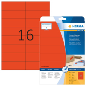  HERMA Etiketten 4552 rot 105,0 x 37,0 mm, 20 Blatt 