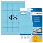  HERMA Etiketten 4368 blau 45,7 x 21,2 mm, 20 Blatt 