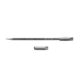  FABER-CASTELL Radiergummis GRIP 2001 Eraser CAP grau, 2er-Pack 