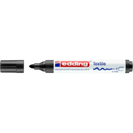 edding 4500 Textilmarker schwarz 2,0 - 3,0 mm, 1 Stück