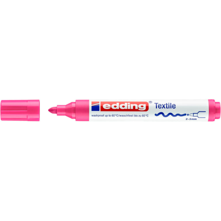 edding 4500 Textilmarker pink 2,0 - 3,0 mm, 1 Stück