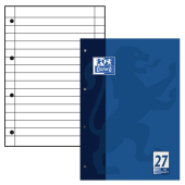  OXFORD Briefblock Schule gelocht DIN A4 liniert Lineatur 27 