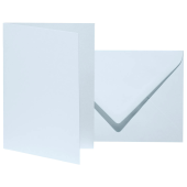  10 artoz Faltkarten mit Briefumschlägen Mosaic DIN B6 hellblau 