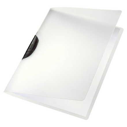 LEITZ Klemmhefter 4175 transparent, Klemme schwarz, 1 Stück