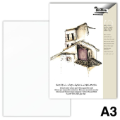  folia Aquarellblock SCHULE 3-Seiten verleimt DIN A3 150 g/qm, 10 Blatt, 1 Block 