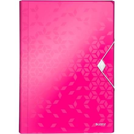 LEITZ Fächermappe WOW 4589 6 Fächer pink, 1 Stück