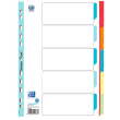  OXFORD Ordnerregister DIN A4 Vollformat blanko rot, orange, blau, gelb, grün 5-teilig, 1 Satz 