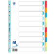  OXFORD Ordnerregister DIN A4 Vollformat blanko rot, orange, blau, gelb, grün 10-teilig, 1 Satz 