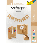 folia Tonpapier Kraftkarton braun 120/230 g/qm 20 Blatt