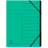  Exacompta Ordnungsmappe 7 Fächer grün, 1 Stück 