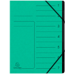  Exacompta Ordnungsmappe 7 Fächer grün, 1 Stück 