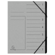  Exacompta Ordnungsmappe 7 Fächer grau, 1 Stück 