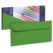  20 Briefumschläge Mosaic von artoz DIN lang ohne Fenster apfelgrün haftklebend 