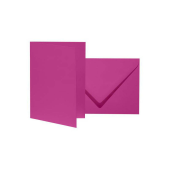  10 artoz Faltkarten mit Briefumschlägen Mosaic DIN B6 fuchsia 