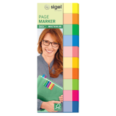  SIGEL MULTICOLOR Haftmarker farbsortiert 10x 50 Streifen 