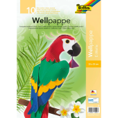  folia Bastelwellpappe E-Welle farbsortiert 1 Pack 