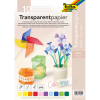  folia Transparentpapier 115 g/qm 10 Blatt DIN A4 farbsortiert 