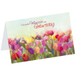  LUMA Geburtstagskarte Besten Wünsche Tulpenwiese DIN B6 