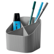  HAN Stiftehalter Re-X-LOOP grau 100% Recyclingmaterial 4 Fächer 11,1 x 12,1 x 10,6 cm 