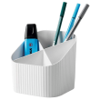  HAN Stiftehalter Re-X-LOOP weiß 100% Recyclingmaterial 4 Fächer 11,1 x 12,1 x 10,6 cm 