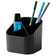  HAN Stiftehalter Re-X-LOOP schwarz 100% Recyclingmaterial 4 Fächer 11,1 x 12,1 x 10,6 cm 