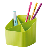  HAN Stiftehalter Re-X-LOOP lemon 100% Recyclingmaterial 4 Fächer 11,1 x 12,1 x 10,6 cm 