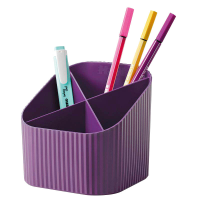 HAN Stiftehalter Re-X-LOOP lila 100% Recyclingmaterial 4 Fächer 11,1 x 12,1 x 10,6 cm