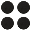  Zeller Magnete Metall schwarz, Ø 2,3 x 0,9 cm, 4 Stück 