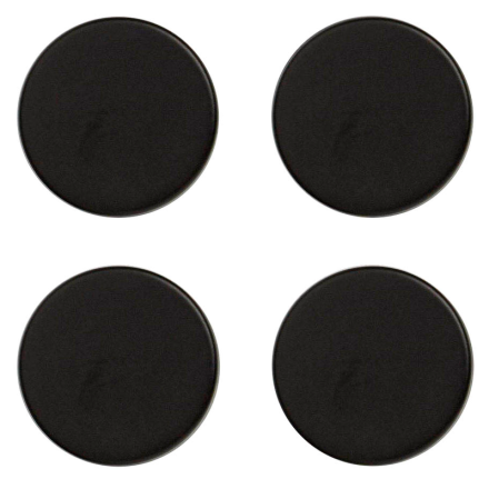 Zeller Magnete Metall schwarz, Ø 2,3 x 0,9 cm, 4 Stück