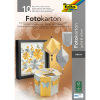  folia Fotokarton farbsortiert 300 g/qm 10 Blatt   DIN A4   gold/silber 