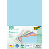  folia Tonpapier Pastell farbsortiert 130 g/qm 100 Blatt 