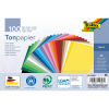  folia Tonpapier farbsortiert 130 g/qm 100 Blatt   DIN A5 